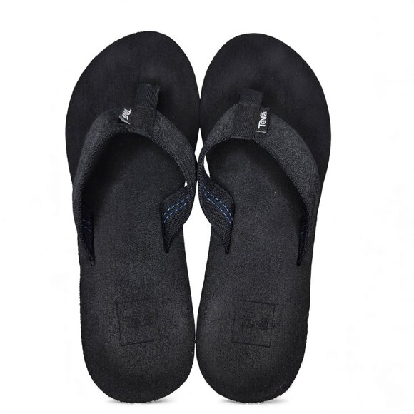 Teva Mush Micro Wedge Thong Sandals Women's Hawaiian Floral Embroidered Strap 9 - Picture 5 of 9